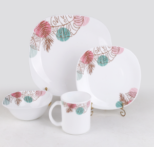 16pcs square dinner set